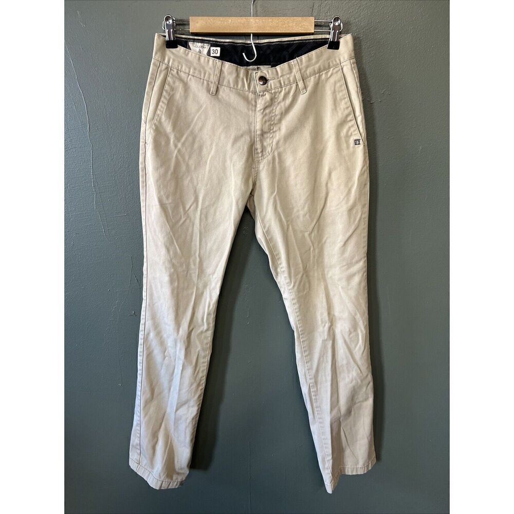 Volcom Men's Frickin Modern Stretch Chino Pant, Beige Khaki 30x30